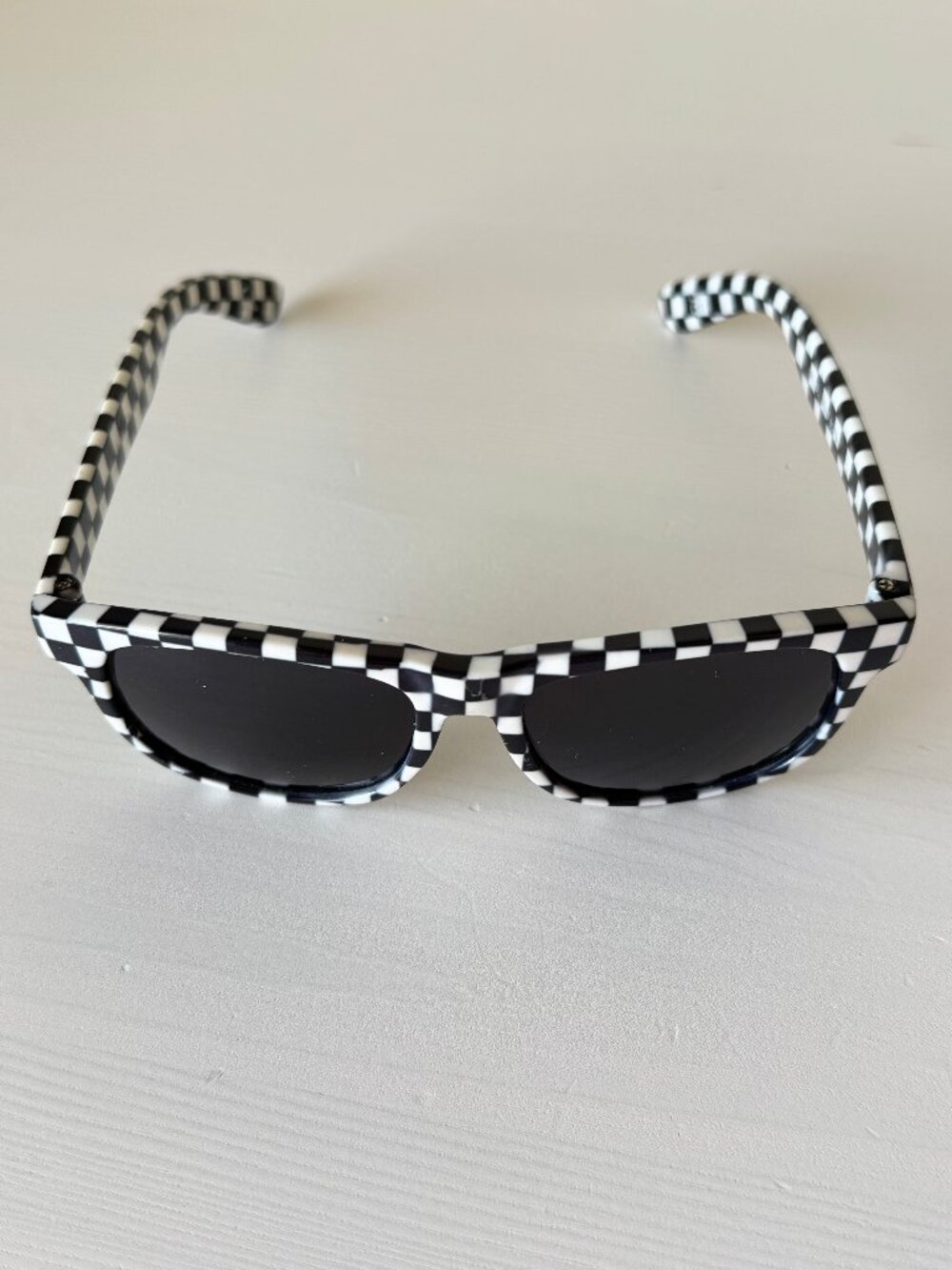 Vans SPICOLI BEND Sunglasses Boys/Kids Classic Checkerboard Flames Streetwear